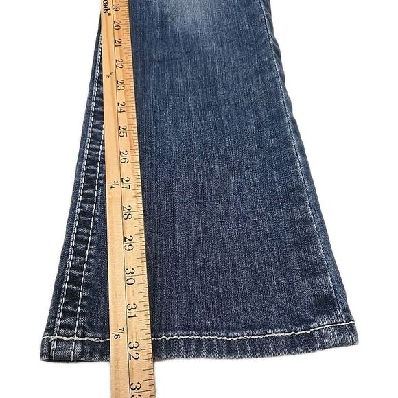 Ariat REAL Womens Bootcut Marine Jeans Size 29R Mid-Rise Entwined Stretch Denim - Picture 4 of 12